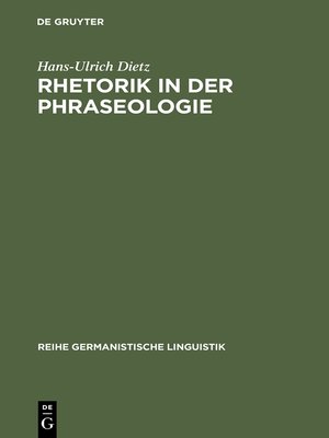 cover image of Rhetorik in der Phraseologie